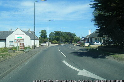 A917 at Pittenweem village boundary